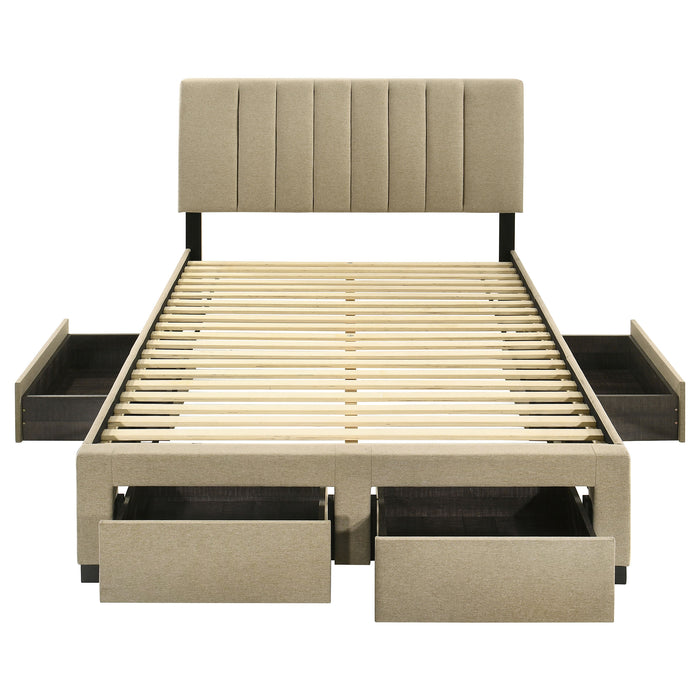 Five Star Furniture - Wheatland Panel Platform Storage Bed