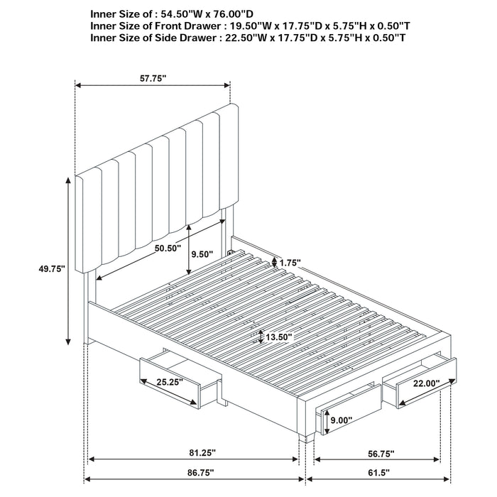 Five Star Furniture - Wheatland Panel Platform Storage Bed