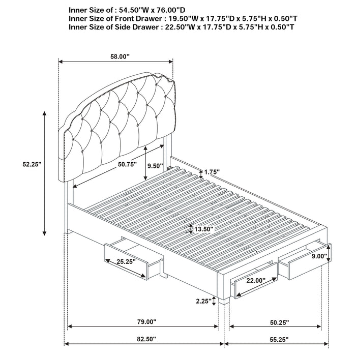 Five Star Furniture - Marianna Panel Platform Storage Bed