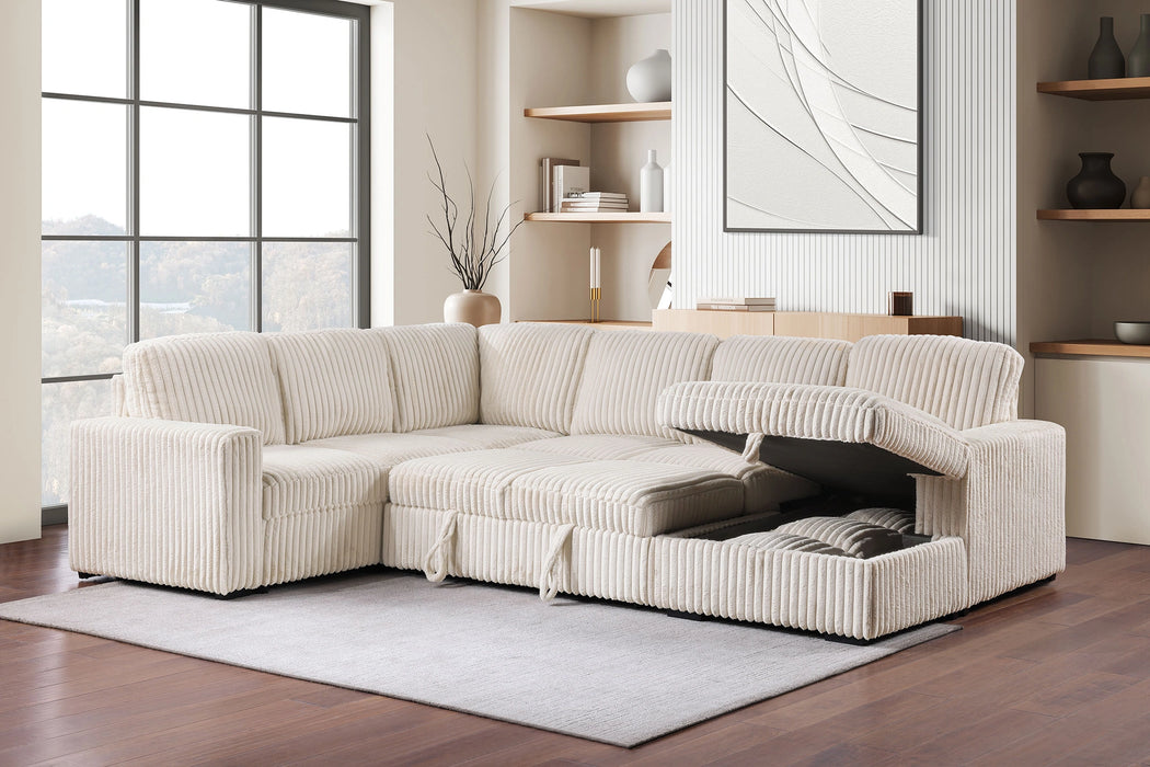 Five Star Furniture - Devonshire Pull-Out Sleeper Sectional Sofa