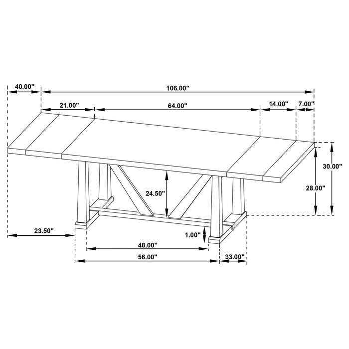 Five Star Furniture - Middleton Extension Dining Table