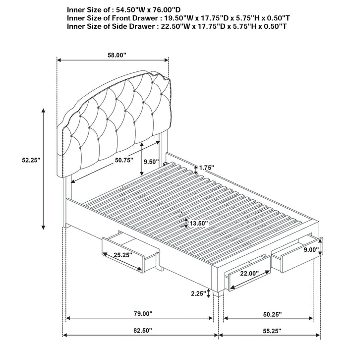 Five Star Furniture - Marianna Panel Platform Storage Bed