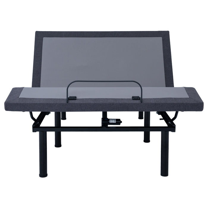 Five Star Furniture - Negan Eastern King, E.King, Queen, & Twin XL Adjustable Bed Base Grey and Black
