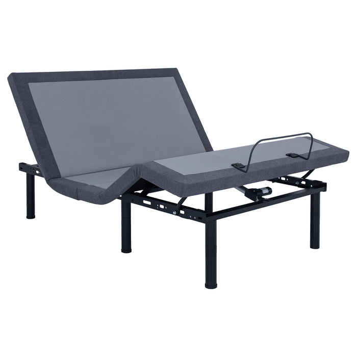Five Star Furniture - Negan Eastern King, E.King, Queen, & Twin XL Adjustable Bed Base Grey and Black