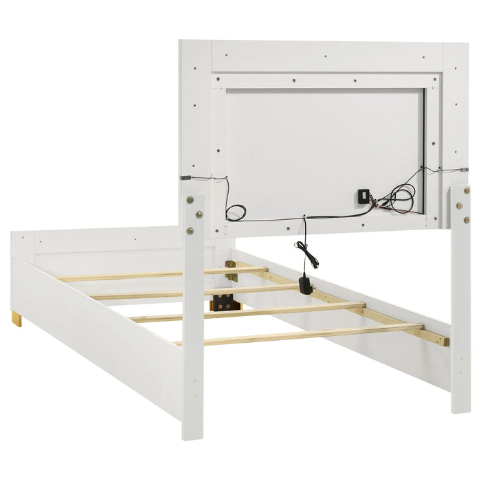 Five Star Furniture - Marceline Panel Bed with LED Lighting