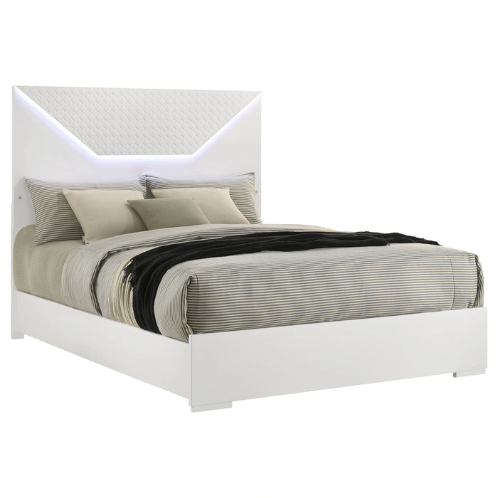 Five Star Furniture - Ives Panel Bed with LED Lighting