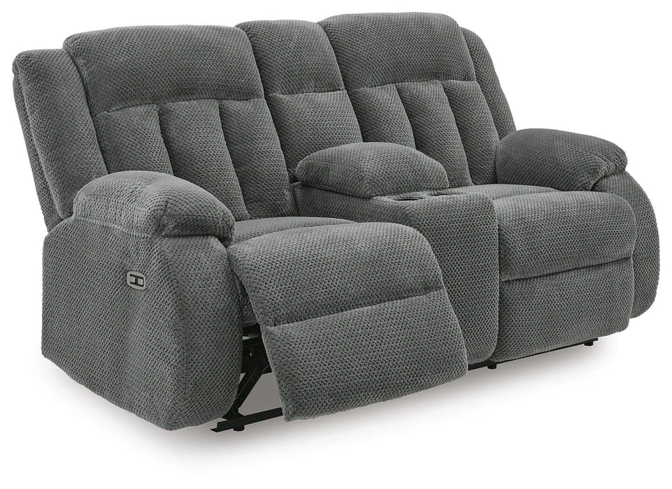 Five Star Furniture - Observation Power Reclining Loveseat with Console