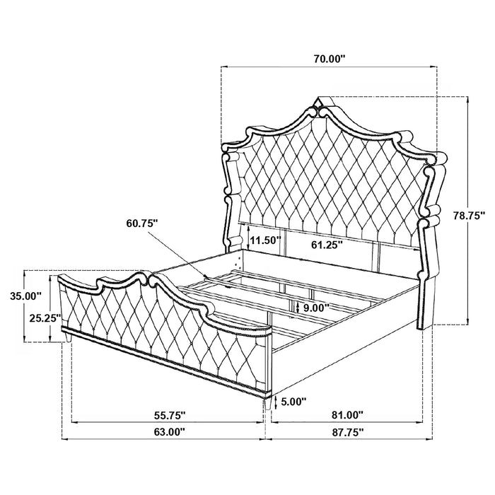 Five Star Furniture - Antonella Panel Bed