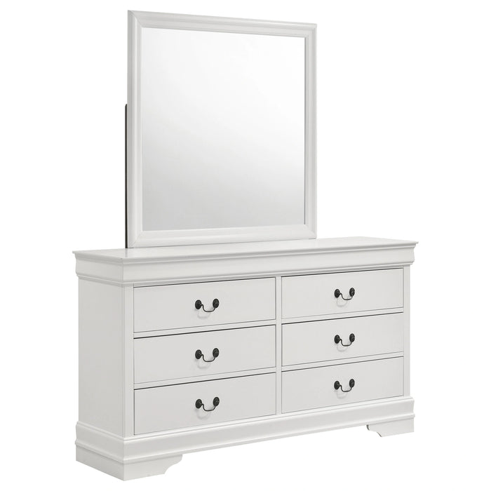 Five Star Furniture - Louis Philippe Dresser with Mirror