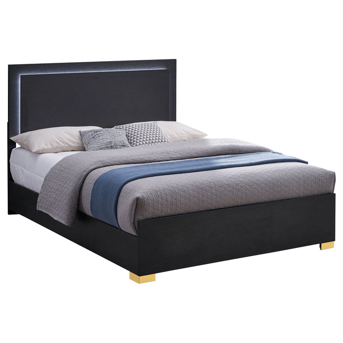 Five Star Furniture - Marceline Panel Bed with LED Lighting