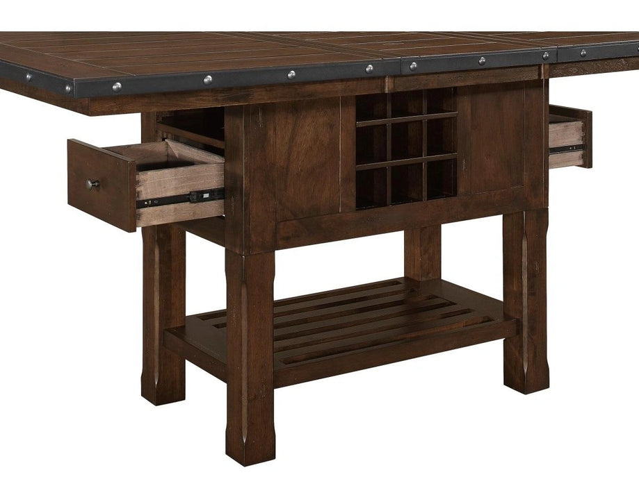 Five Star Furniture - Schleiger Counter Height Dining Table in Dark Brown 5400-36XL*