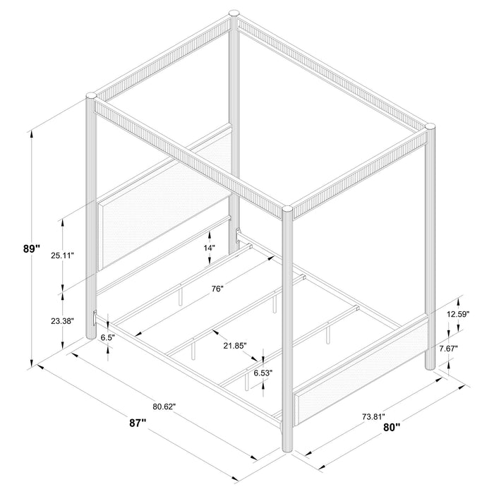 Five Star Furniture - Zimmerlee Canopy Panel Bed