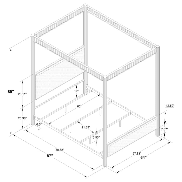 Five Star Furniture - Zimmerlee Canopy Panel Bed