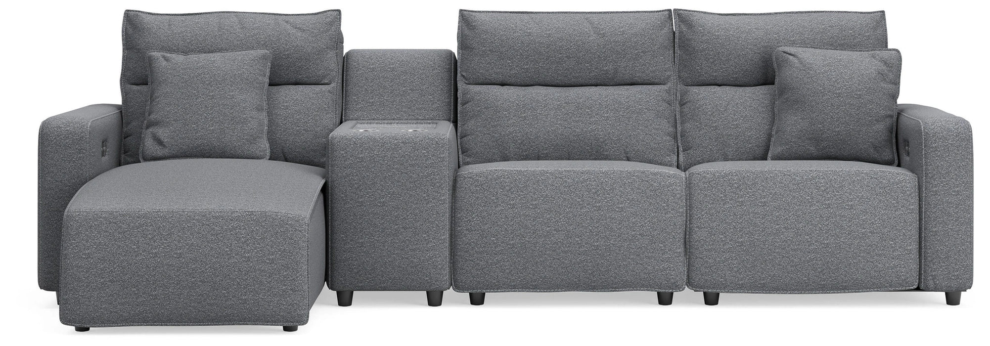 Five Star Furniture - Modmax II Reclining Sectional with Chaise and Console