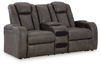 Five Star Furniture - Fyne-Dyme Power Reclining Loveseat with Console - Five Star Furniture & Mattress (GA)