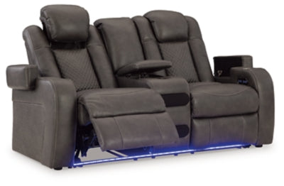 Five Star Furniture - Fyne-Dyme Power Reclining Loveseat with Console - Five Star Furniture & Mattress (GA)