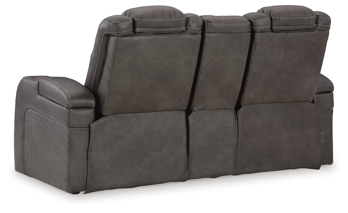 Five Star Furniture - Fyne-Dyme Power Reclining Loveseat with Console