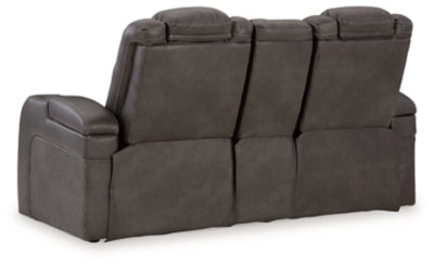 Five Star Furniture - Fyne-Dyme Power Reclining Loveseat with Console - Five Star Furniture & Mattress (GA)