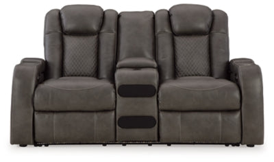 Five Star Furniture - Fyne-Dyme Power Reclining Loveseat with Console - Five Star Furniture & Mattress (GA)