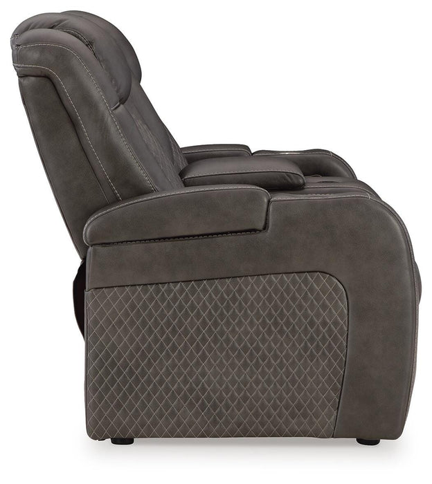 Five Star Furniture - Fyne-Dyme Power Reclining Loveseat with Console