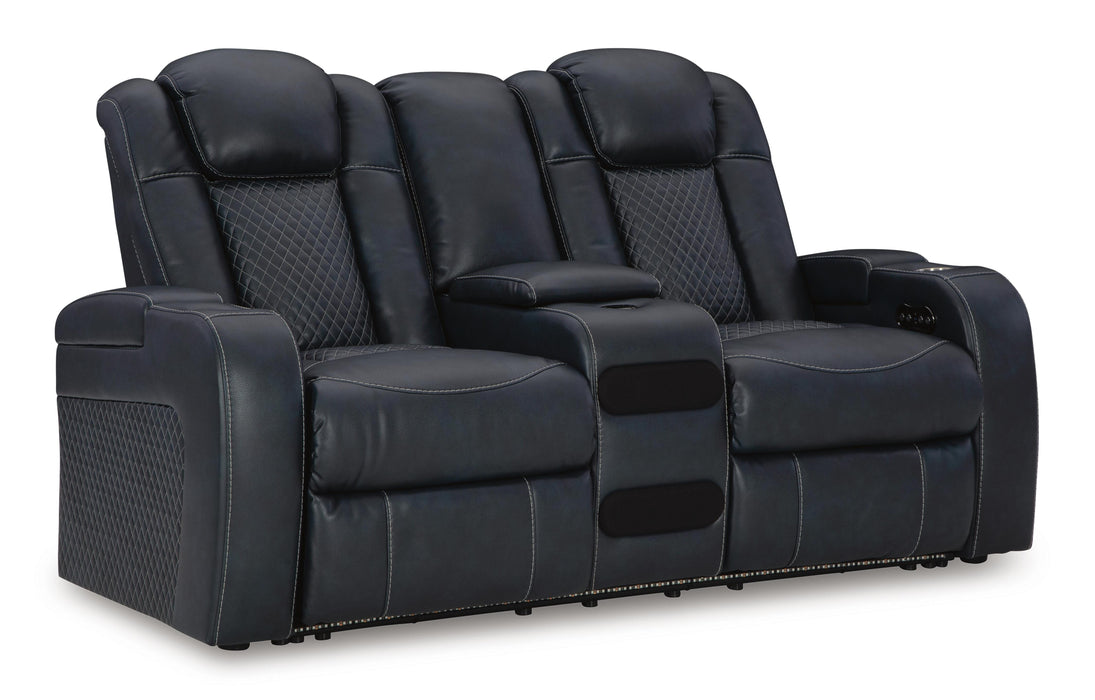 Five Star Furniture - Fyne-Dyme Power Reclining Loveseat with Console