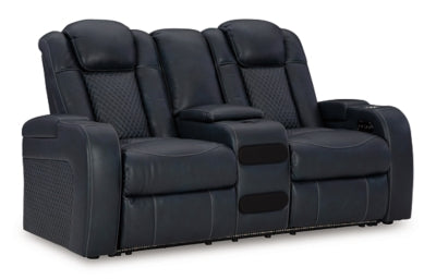 Five Star Furniture - Fyne-Dyme Power Reclining Loveseat with Console - Five Star Furniture & Mattress (GA)