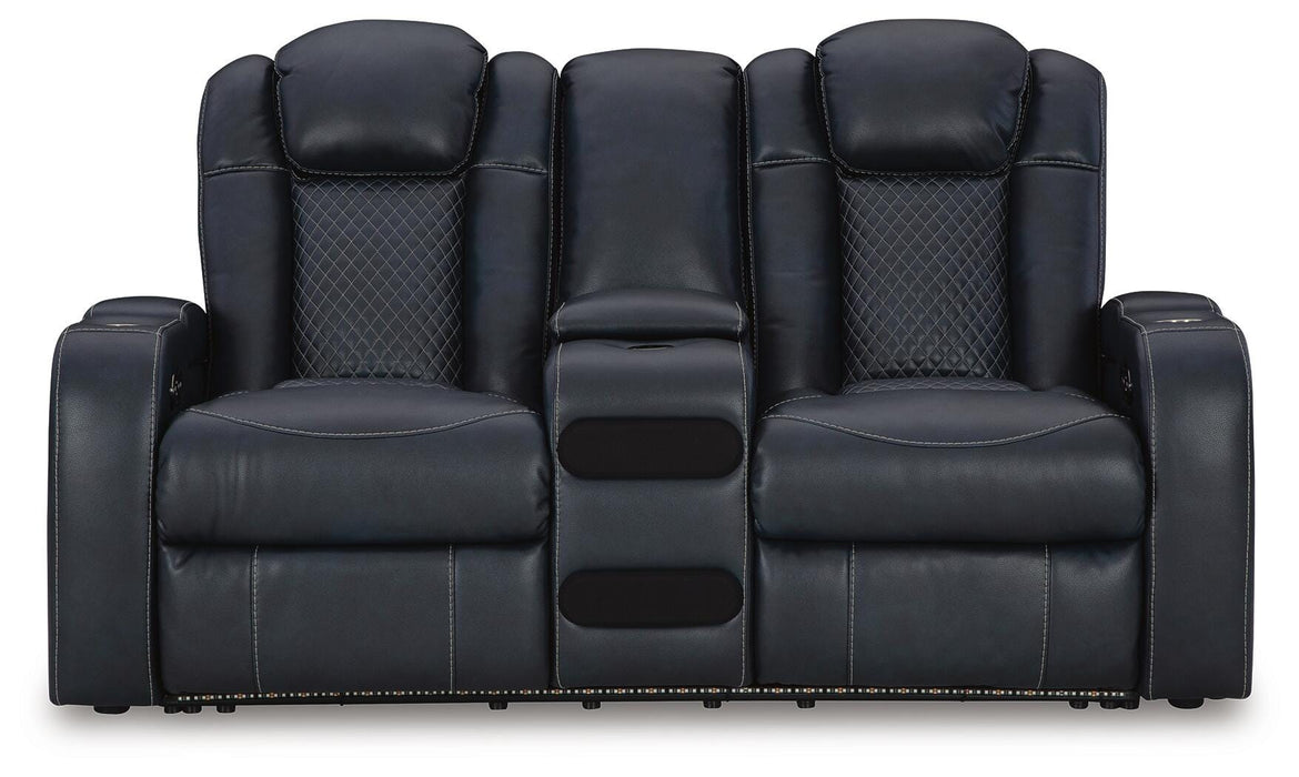 Five Star Furniture - Fyne-Dyme Power Reclining Loveseat with Console
