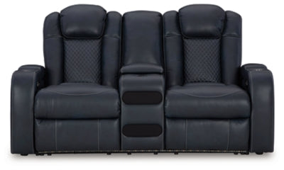 Five Star Furniture - Fyne-Dyme Power Reclining Loveseat with Console - Five Star Furniture & Mattress (GA)