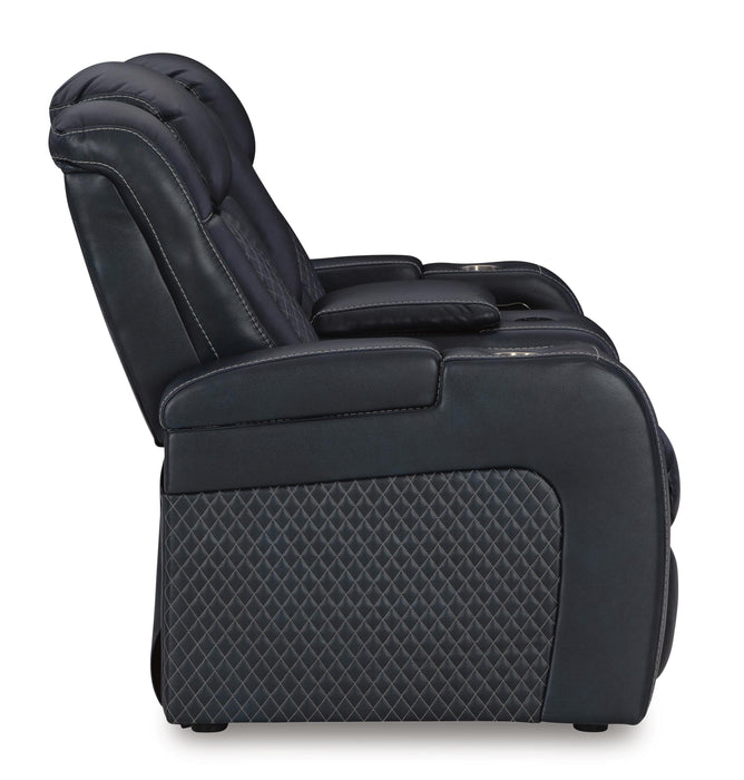 Five Star Furniture - Fyne-Dyme Power Reclining Loveseat with Console