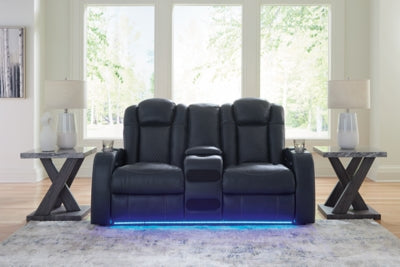 Five Star Furniture - Fyne-Dyme Power Reclining Loveseat with Console - Five Star Furniture & Mattress (GA)
