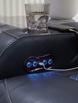 Five Star Furniture - Fyne-Dyme Power Reclining Loveseat with Console - Five Star Furniture & Mattress (GA)