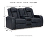 Five Star Furniture - Fyne-Dyme Power Reclining Loveseat with Console - Five Star Furniture & Mattress (GA)