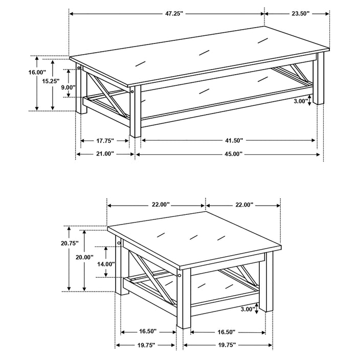 Five Star Furniture - Rachelle Coffee Table Set