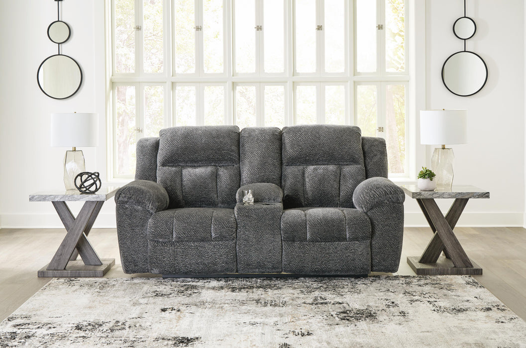 Five Star Furniture - Frohn Reclining Loveseat with Console