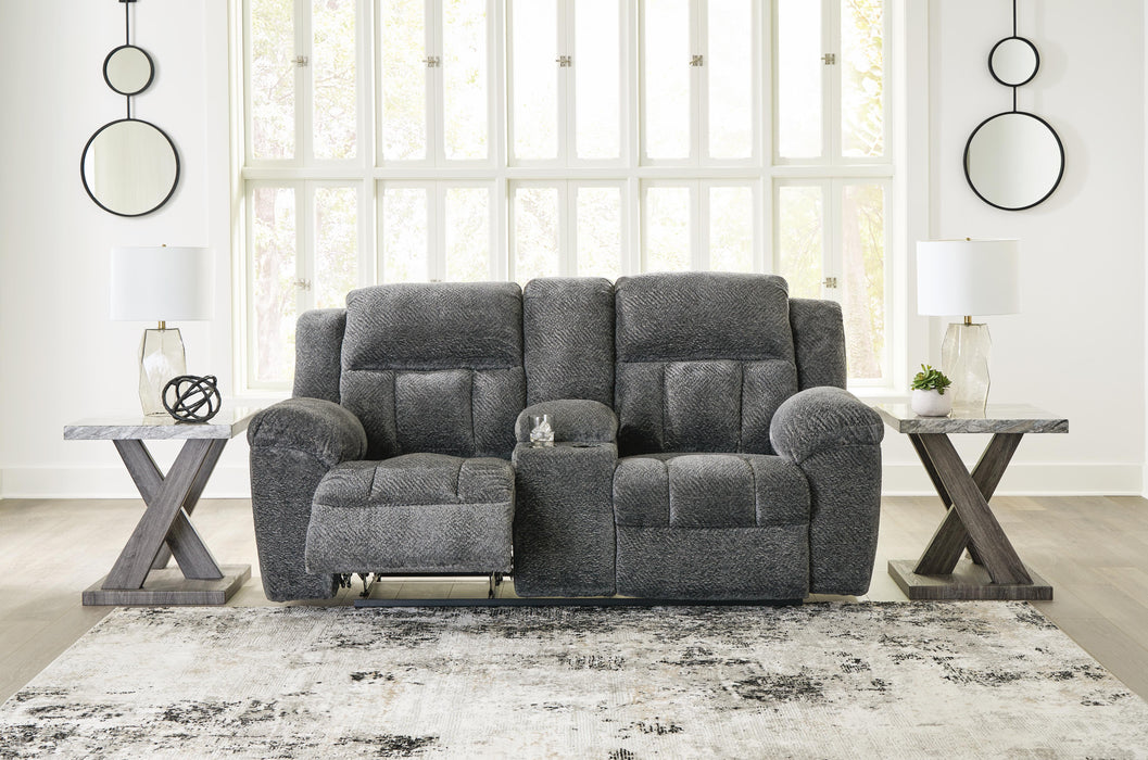Five Star Furniture - Frohn Reclining Loveseat with Console