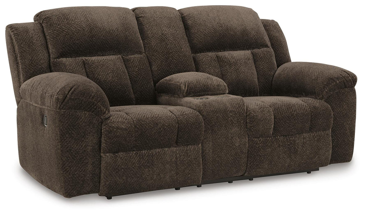 Five Star Furniture - Frohn Reclining Loveseat with Console