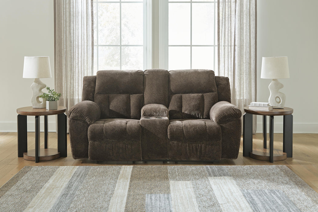 Five Star Furniture - Frohn Reclining Loveseat with Console