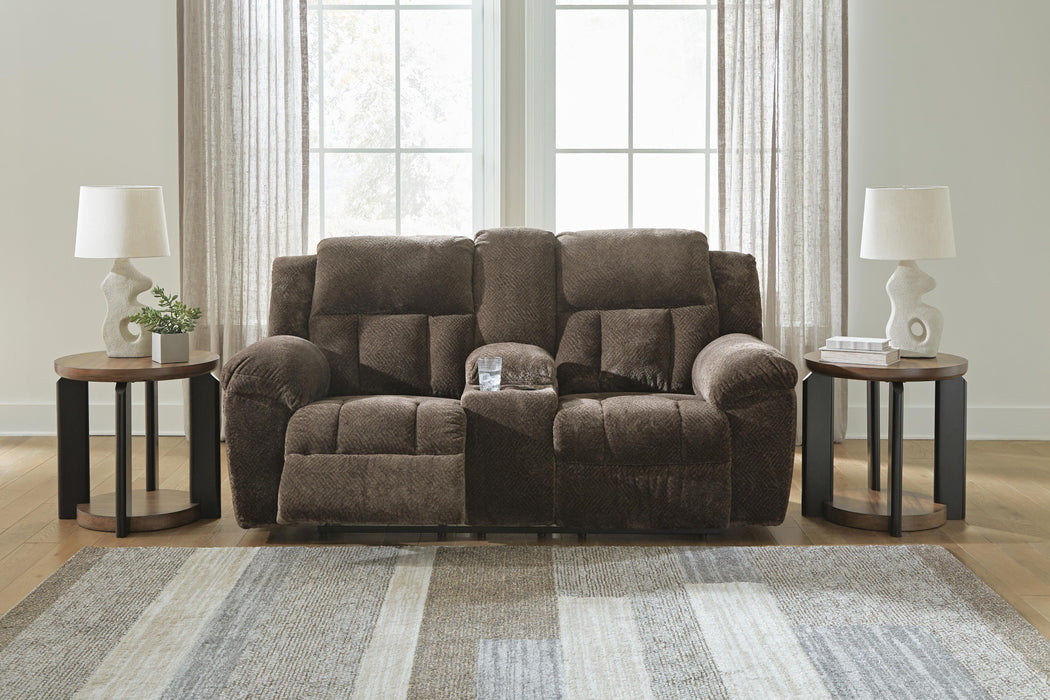 Five Star Furniture - Frohn Reclining Loveseat with Console