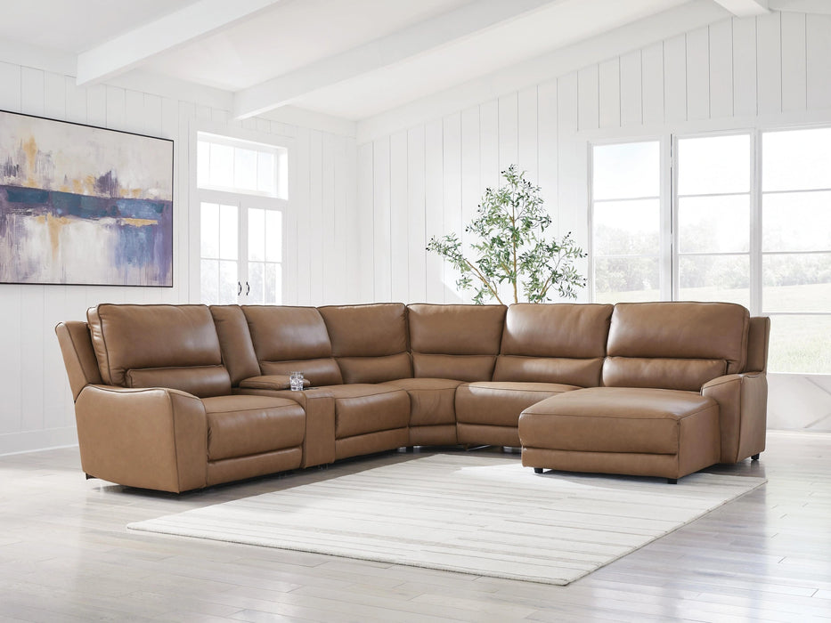 Five Star Furniture - DeepWakes Power Reclining Sectional with Chaise