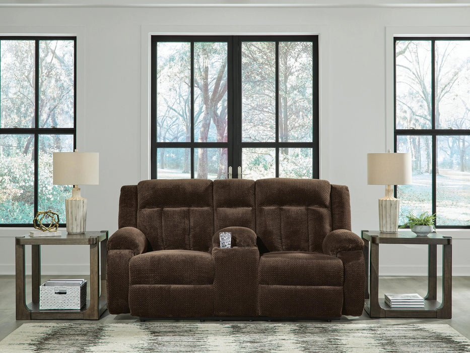 Five Star Furniture - Observation Power Reclining Loveseat with Console