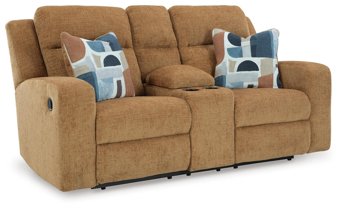 Five Star Furniture - Kanlow Reclining Loveseat with Console