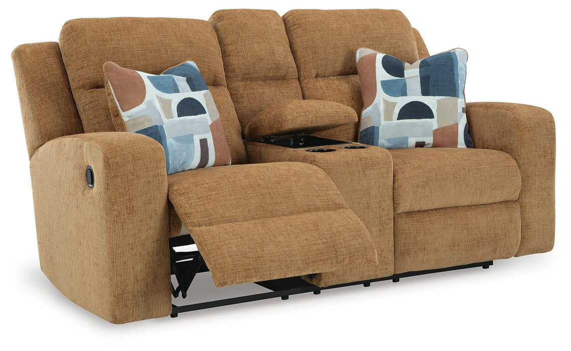 Five Star Furniture - Kanlow Reclining Loveseat with Console