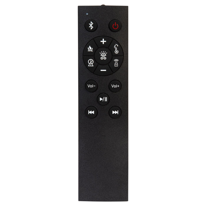 Five Star Furniture - Senna Panel Bed with Bluetooth Speaker and Flame Visualizer