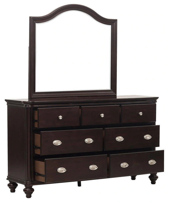 Five Star Furniture - Marston 7 Drawer Dresser in Dark Cherry 2615DC-5
