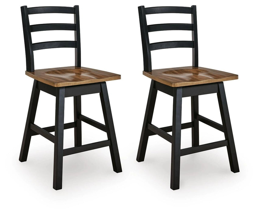 Five Star Furniture - Wildenauer Counter Height Swivel Barstool