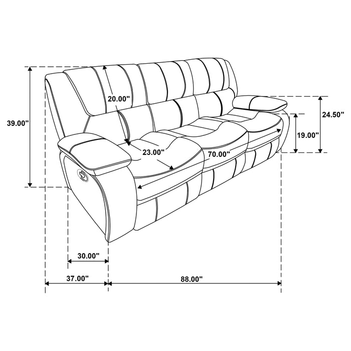 Five Star Furniture - Camila Reclining Sofa Set