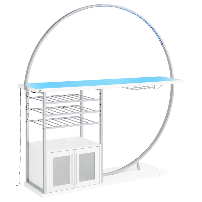 Five Star Furniture - Risley Wine Cabinet with LED Lighting