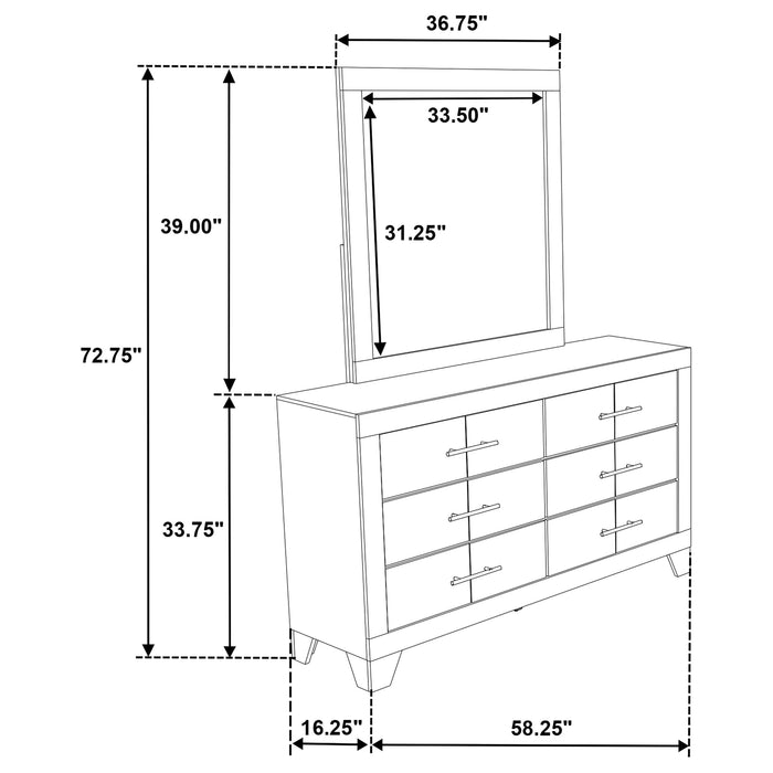 Five Star Furniture - Trenton Dresser with Mirror