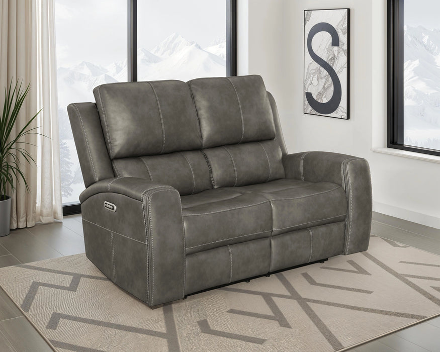 Five Star Furniture - Brickston Triple Power Reclining Loveseat