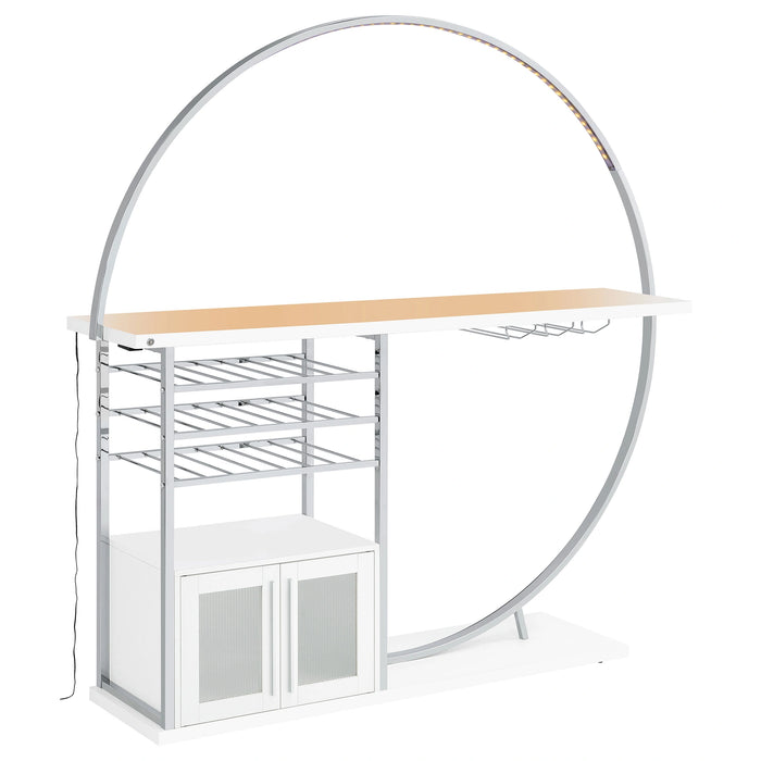 Five Star Furniture - Risley Wine Cabinet with LED Lighting